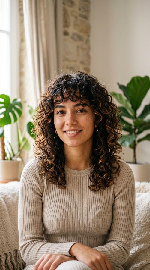 Curly Wolf Cut for Maximum Texture