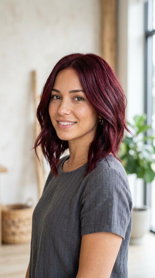 Deep Merlot Inverted Lob