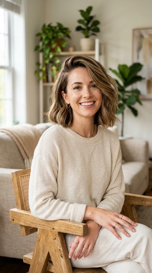 Deep Side Part Bob