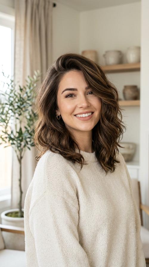 Deep Side Part Midi