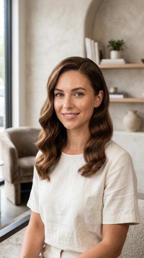 Deep Side Part with Hollywood Waves