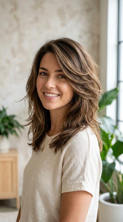 Deep Side Part with Layered Lift