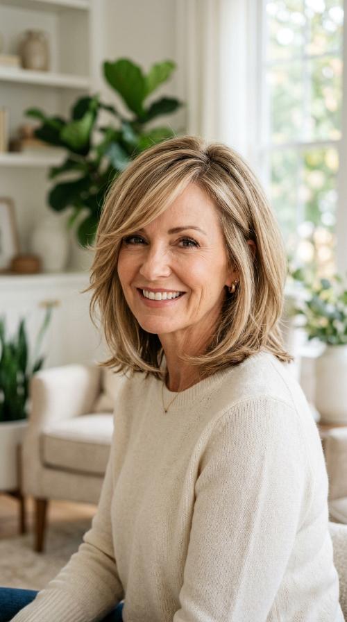 Deep Side-Swept Bangs