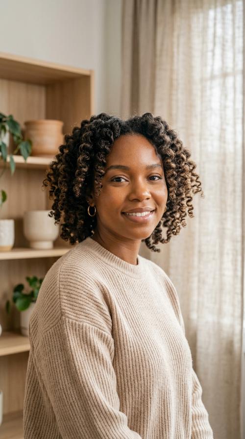 Defined Bantu Knot-Outs