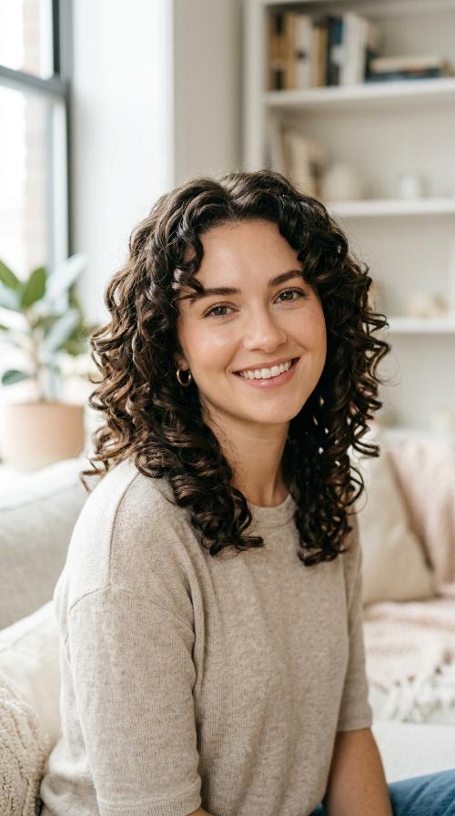 Defined Face-Framing Curls