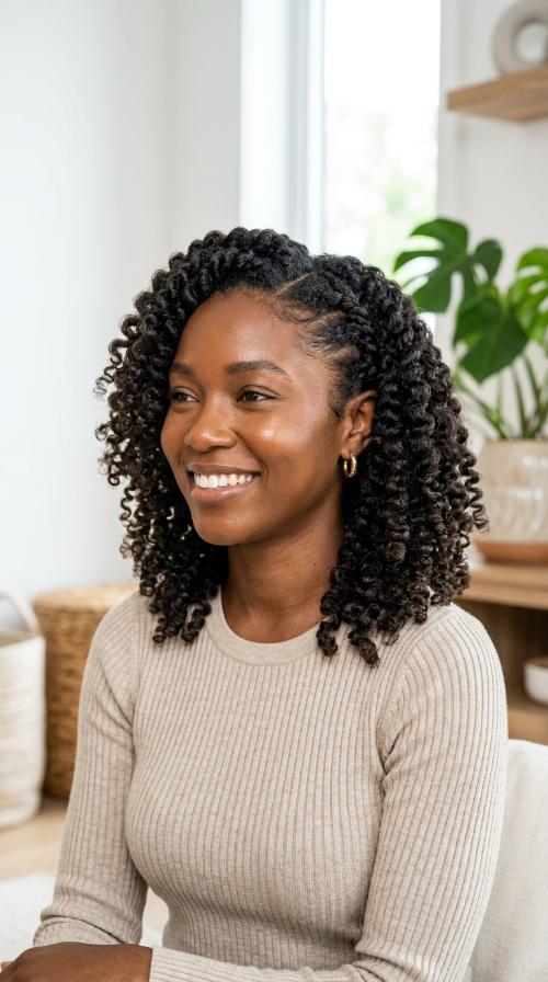 Defined Flat Twist Out