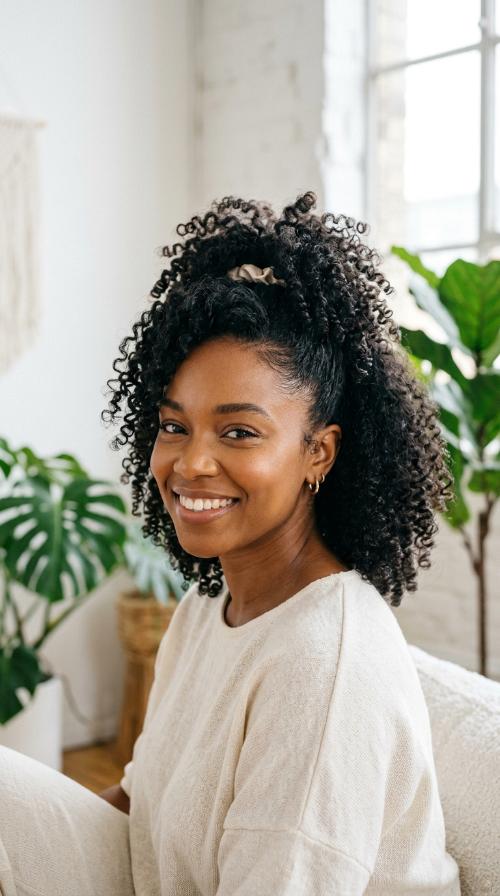 Defined Pineapple Updo