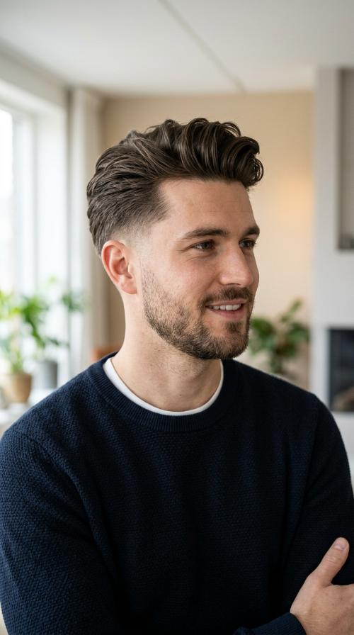 Disconnected Quiff Low Taper