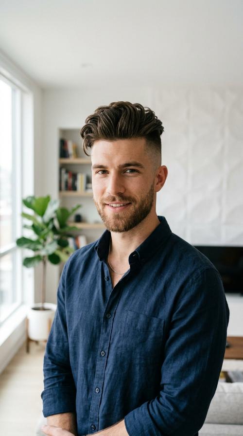 Disconnected Undercut with Quiff