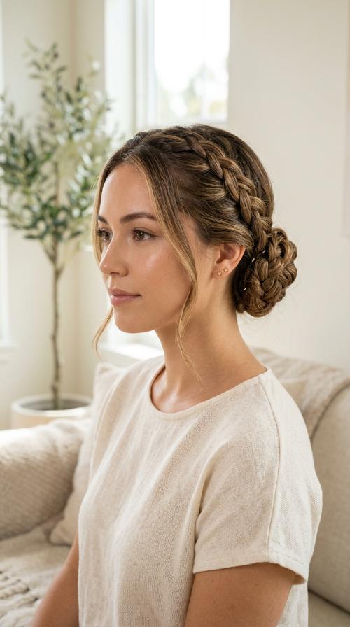 Double Braided Updo