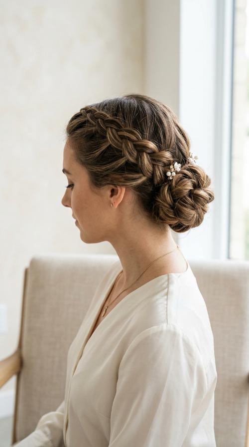 Double Dutch Braid Bun