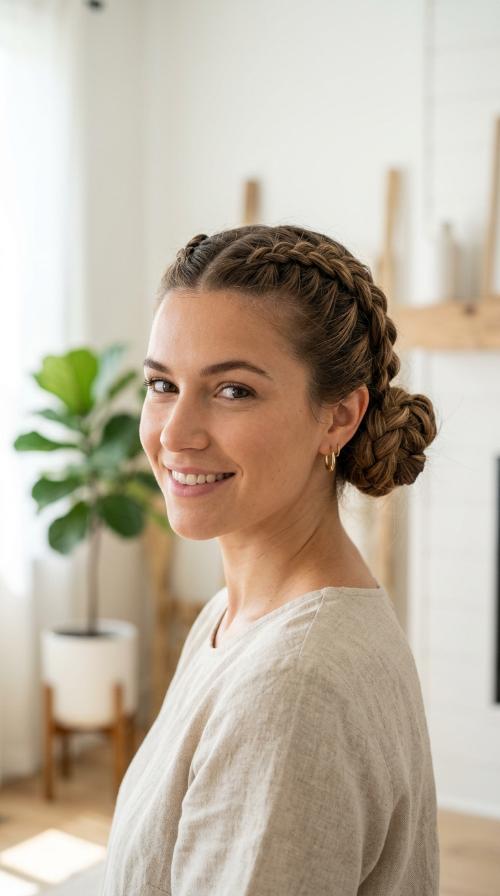 Double Dutch Braid Buns