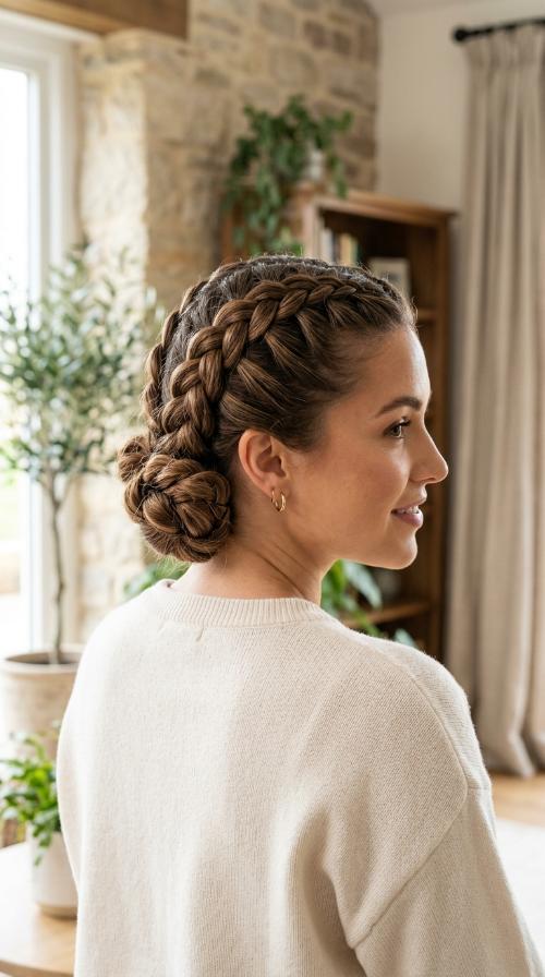 Double Dutch Braid Buns
