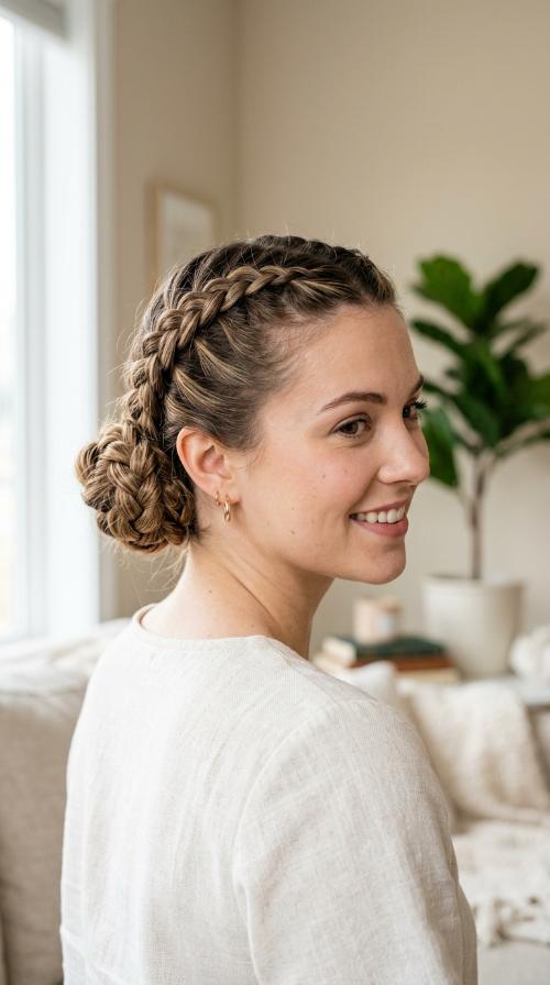 Double Dutch Braided Bun