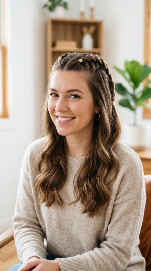 Double Dutch Braided Half-Up