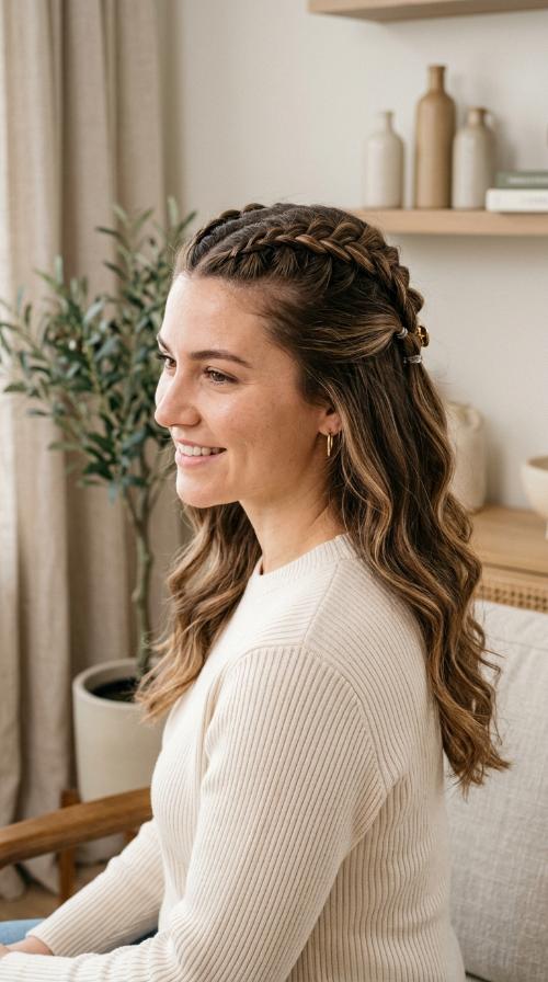 Double Dutch Braided Half-Up