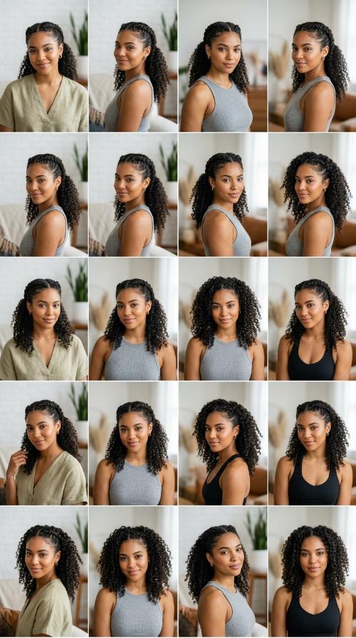 Double Dutch Braids to Curls