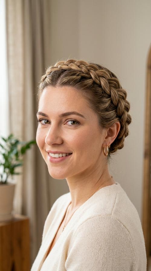 Dutch Braid Crown