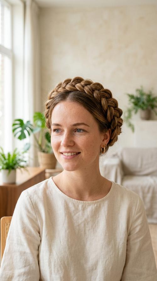 Dutch Braid Crown