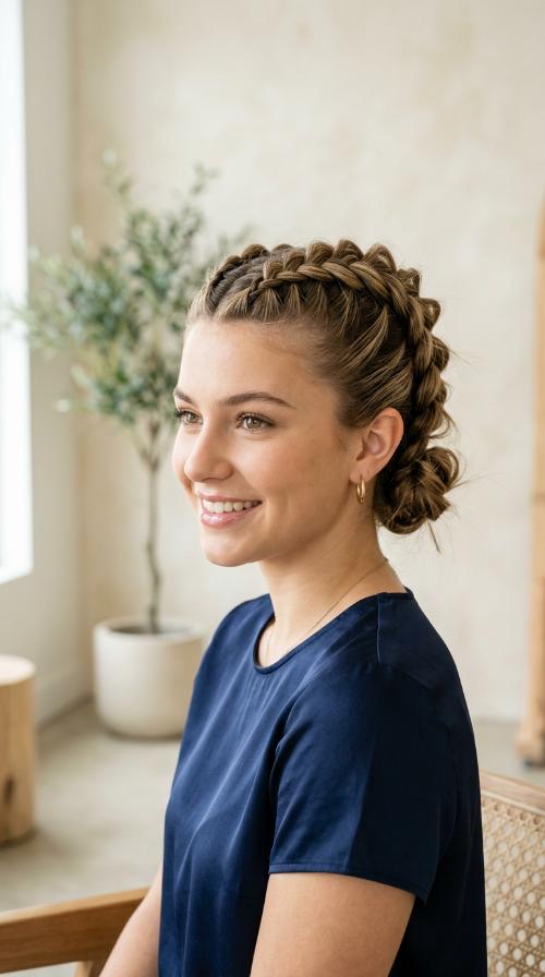 Dutch Braid Faux Hawk