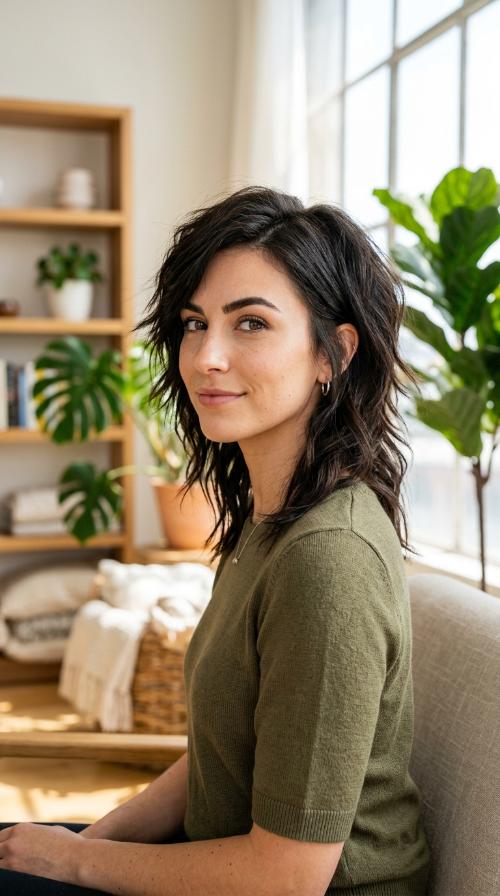 Edgy Asymmetrical Layered Bob