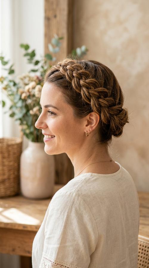 Elegant Crown Braid