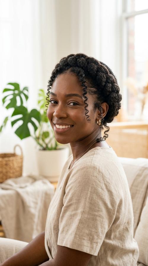Elegant Halo Braid