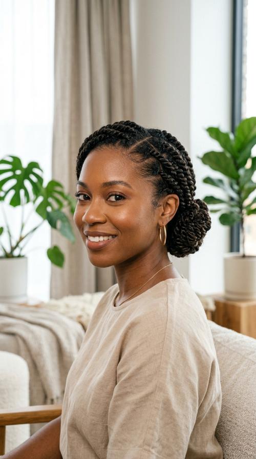 Elegant Low Twist Bun