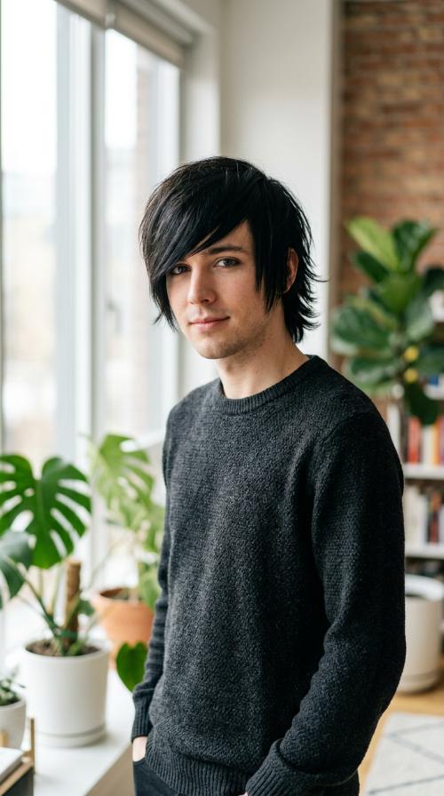 Emo-Inspired Side Fringe