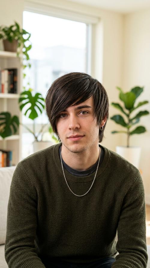 Emo-Inspired Side Sweep