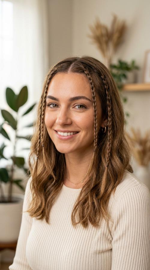Face-Framing Accent Braids