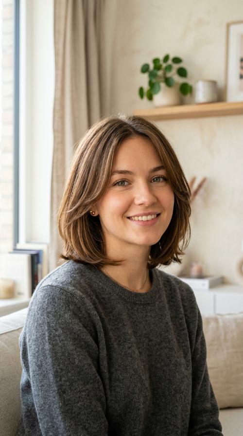 Face-Framing Chin-Length Layers