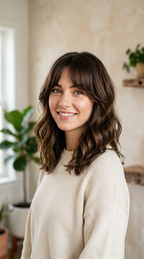 Face-Framing Curtain Bangs
