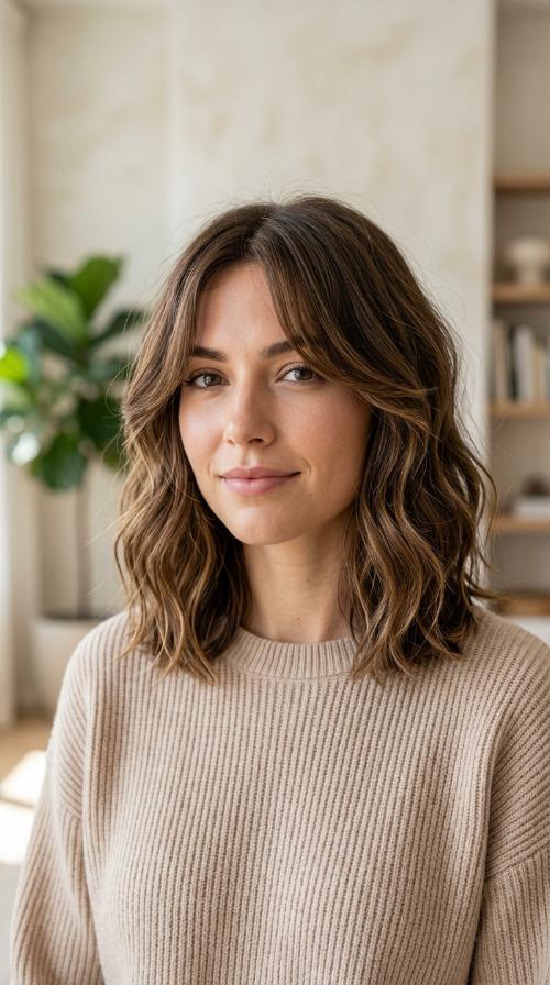 Face-Framing Curtain Bangs