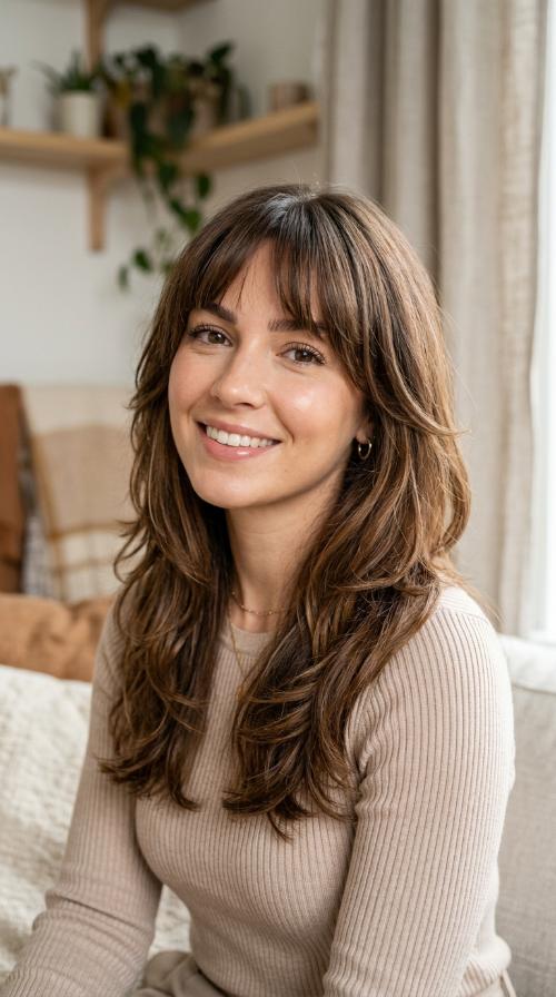 Face-Framing Fringe Blend