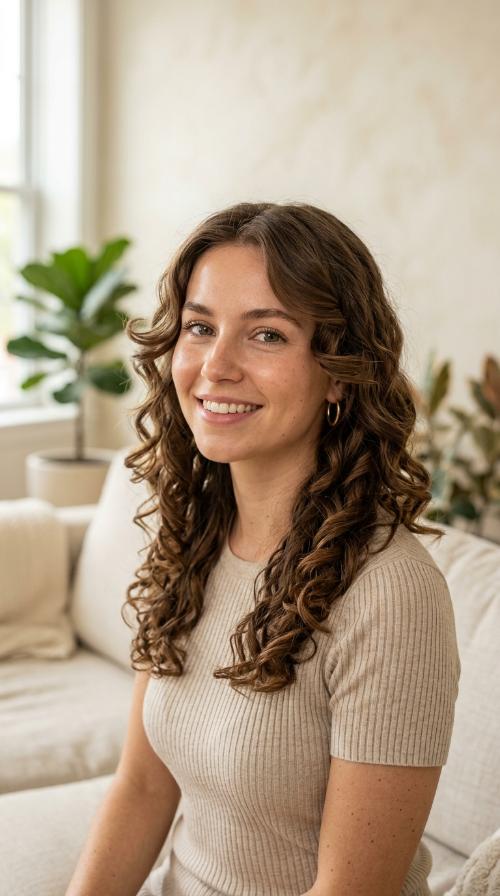 Face-Framing Ribbon Curls