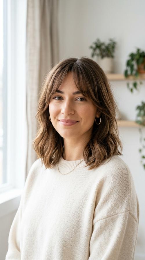 Face-Framing Tapered Bangs