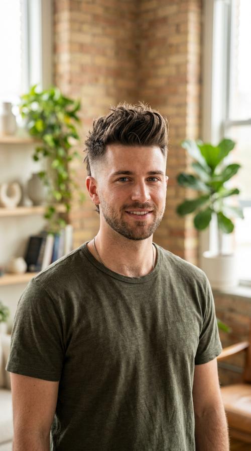 Faux Hawk with Fade