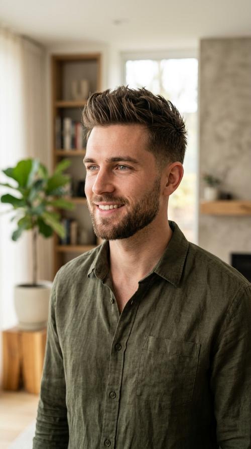 Faux Hawk with Medium Texture