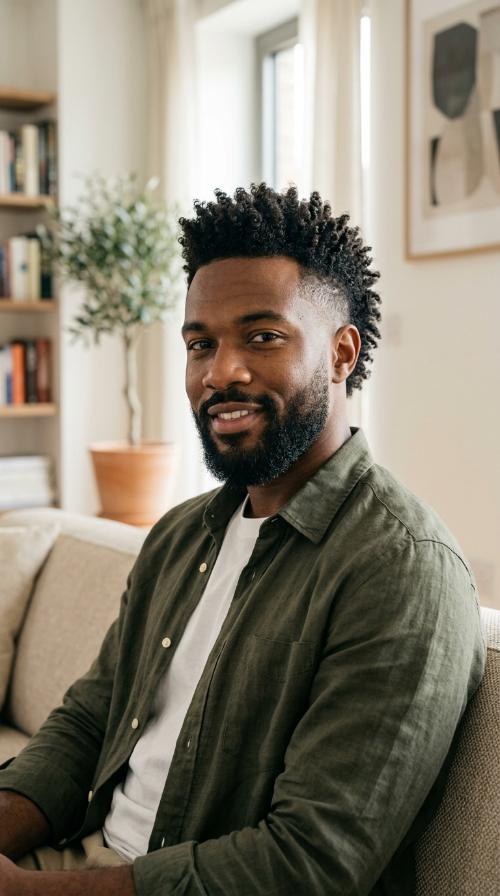 Faux Hawk with Tapered Sides
