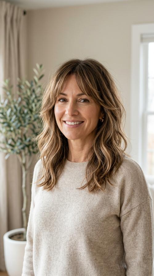 Feathered Ends with Subtle Balayage