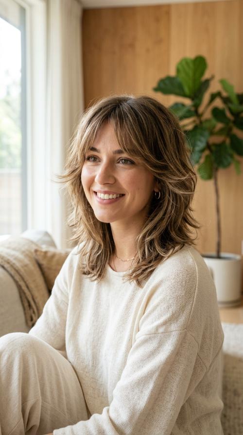 Feathered Layered Lob
