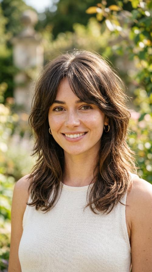 Feathered Mid-Length Cut