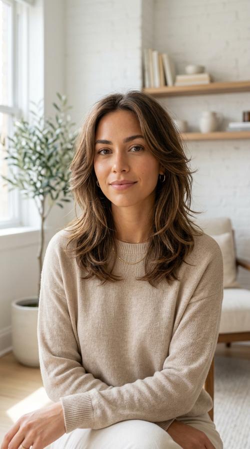 Feathered Mid-Length Layers