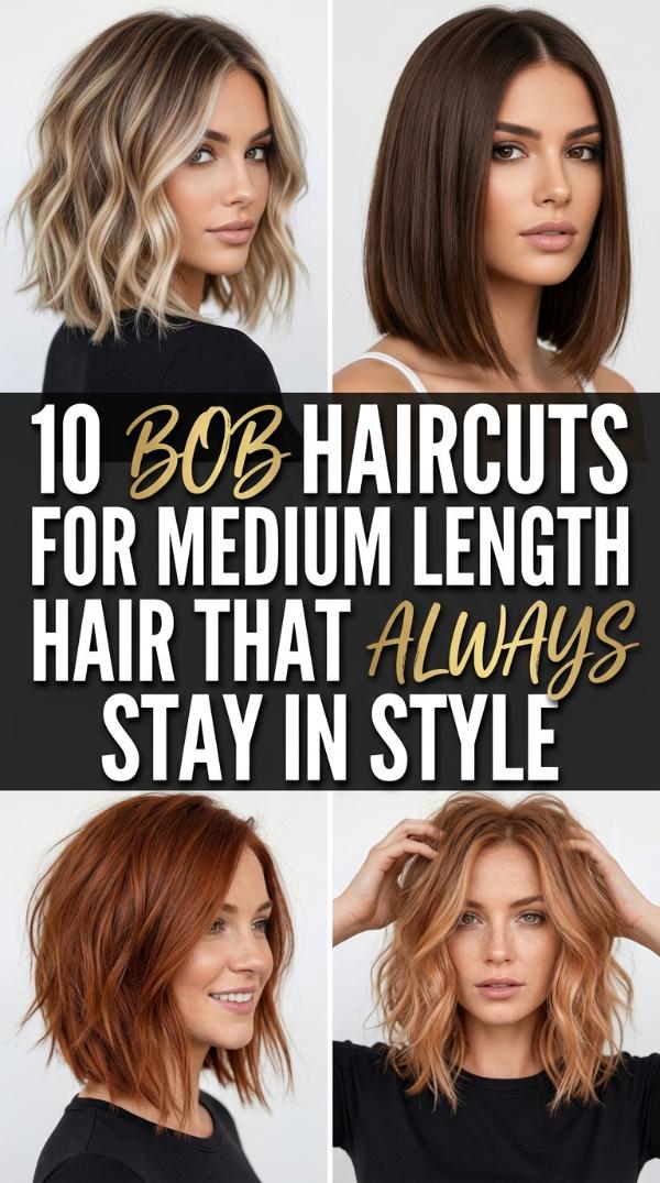10 Bob Haircuts for Medium Length Hair That Always Stay in Style