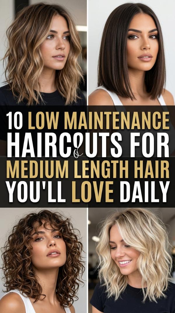 10 Low Maintenance Haircuts for Medium Length Hair You’ll Love Daily