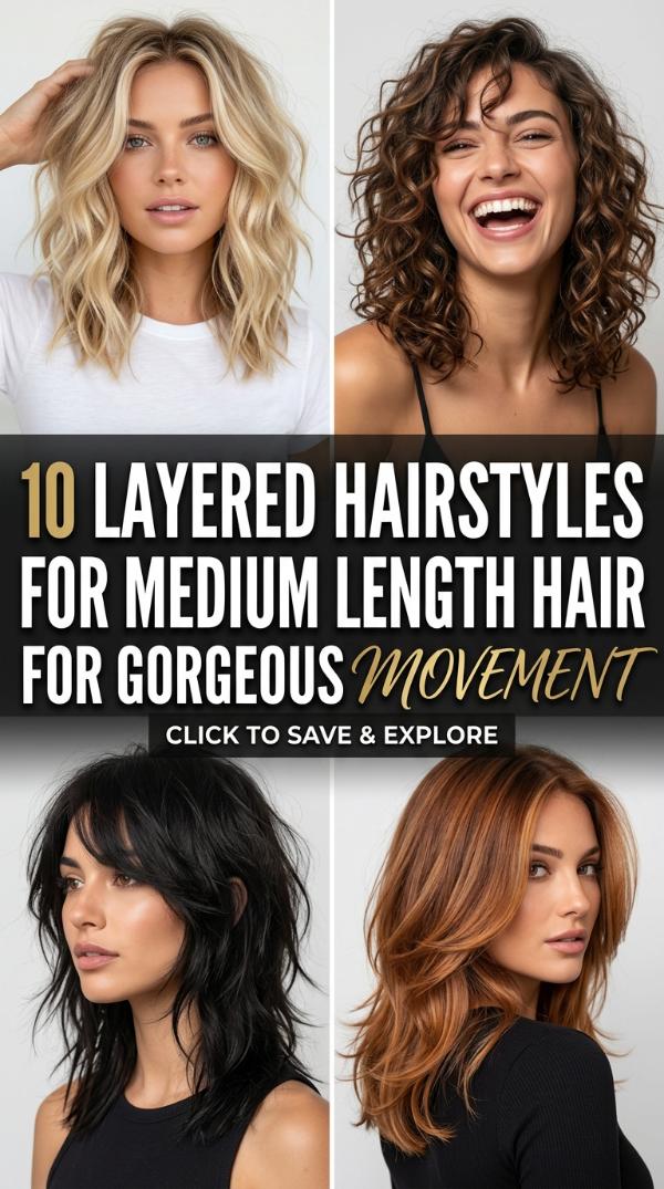 10 Layered Hairstyles for Medium Length Hair for Gorgeous Movement