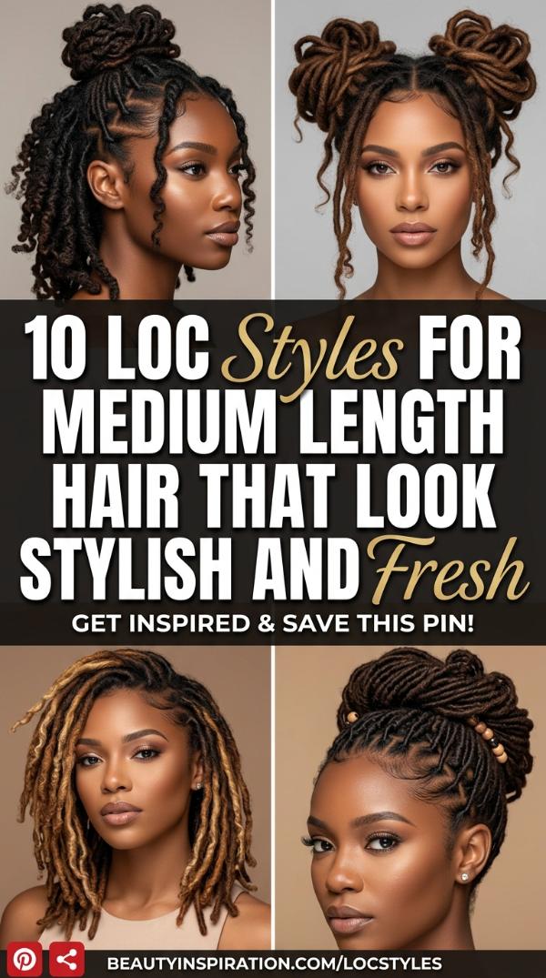 10 Loc Styles for Medium Length Hair That Look Stylish and Fresh
