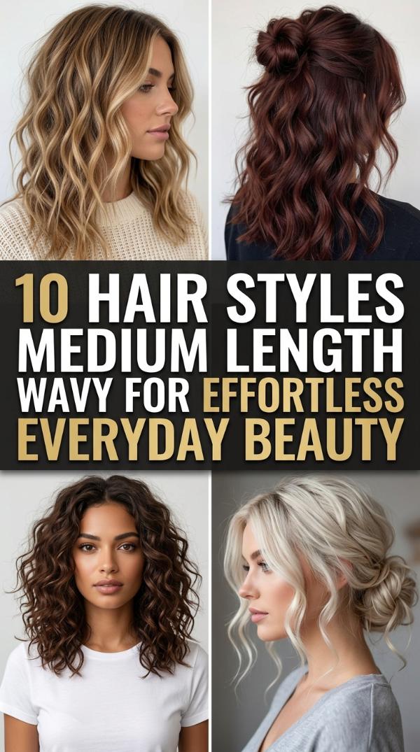 10 Hair Styles Medium Length Wavy for Effortless Everyday Beauty