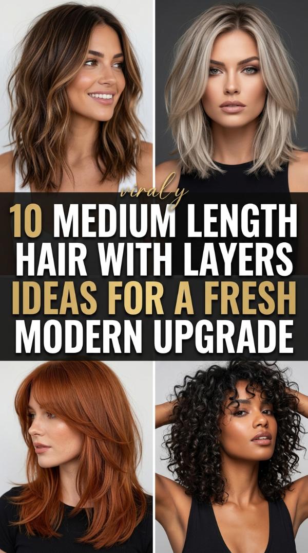 10 Medium Length Hair With Layers Ideas for a Fresh Modern Upgrade